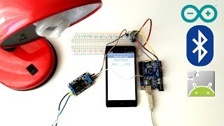 Smartphone Controlled Lamp  Arduino  MIT App Inventor [upl. by Marcelline]