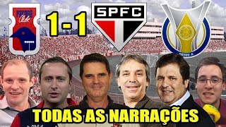 Todas as narrações  Paraná 1 x 1 São Paulo  Brasileirão 2018 [upl. by Attesor425]