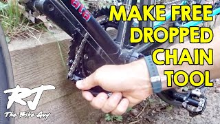 Make DIY Tool To Rehook Dropped Chain  FREE [upl. by Lupiv24]