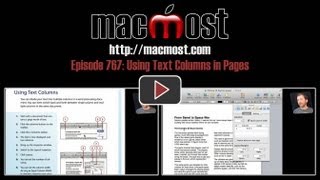 Using Text Columns in Pages MacMost Now 767 [upl. by Kalagher307]