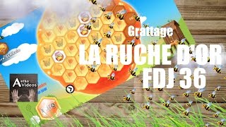 Grattage dun ticket la ruche dor FDJ36 ll illiko FDJ ll FR [upl. by Ayana]