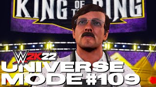 WWE 2K22  Universe Mode  KOTR CAW TOURNAMENT PART 14  109 [upl. by Notaek70]