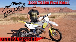 First Ride 2023 TX300 Husqvarna Review [upl. by Pepita]