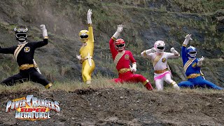 Power Rangers Super Megaforce  Introducing the Legendary Rangers with MMPR The Movie Theme Song [upl. by Lertsek983]