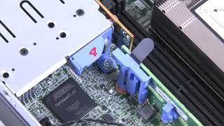 Lenovo ThinkSystem SE350 removing a PCIe riser assembly [upl. by Odlabso]