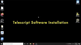 Telescript Software Install Tutorial [upl. by Eniruam]