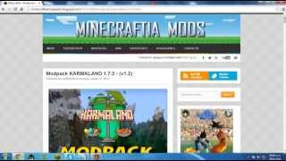 Minecraft TutorialComo instalar pack de mods de karmaland 172 [upl. by Elleinnad]