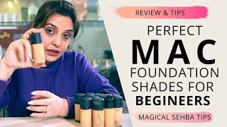 MAC Studio Fix Fluid Foundation  How to choose perfect shade 😱 😱 Magical Sehba Tips [upl. by Kendrah]