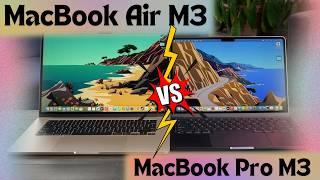 MacBook Air M3 vs MacBook Pro M3 [upl. by Ahsilif480]