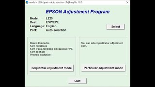 Epson L220 Resetter Printer [upl. by Boyce612]