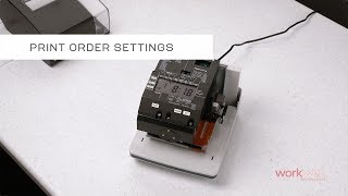 uPunch CR1000  Print Order Settings [upl. by Hebrew]