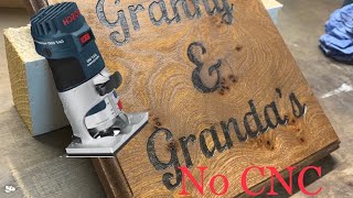 How to Hand made sign using a router simple technique [upl. by Nitsua]