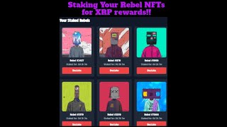 Rebel Games NEW NFT Staking system How to earn your cut of the House Money [upl. by Aihtnyc]