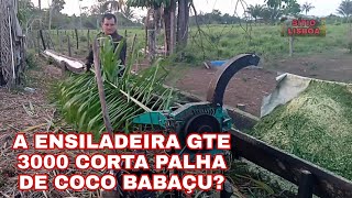 A ENSILADEIRA GTE 3000 CORTA PALHA DE COCO BABAÇU [upl. by Nadab]