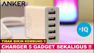 Unboxing  Review  AMPERE TEST Desktop Charger Anker Powerport 5 [upl. by Madora541]