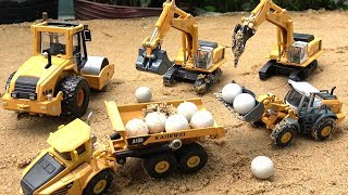 Construction trucks for children  Excavator videos for children  Trucks for kids toys [upl. by Dickman]