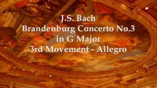 Brandenburg Concerto No3 in G Major  3rd movement [upl. by Ezechiel]