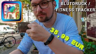 FITNESS TRACKER Blutdruck messen Farbdisplay Band deaktivieren  96h später Review  CH3 2018 [upl. by Shinberg]