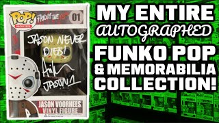 My Entire Autographed Funko Pop amp Memorabilia Collection [upl. by Salchunas]