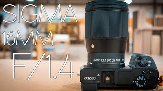 SIGMA 16MM F14 UNBOXING AND REVIEW  SO GOOD IT SHOULD BE AN quotARTquot SERIES LENS [upl. by Nnanerak]