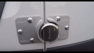 How to Install Master Lock 9quot Silver Steel Hidden Shackle Keyed Padlock 6270KA on a Service Van [upl. by Mendes]