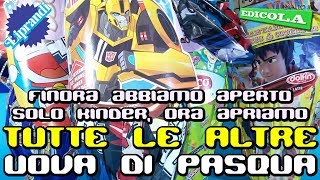 UOVA DI PASQUA 2018 TRANSFORMERS DORAEMON HASBRO GAMING E LEONARDO DA VINCI  UN SALTO IN EDICOLA [upl. by Karlan]