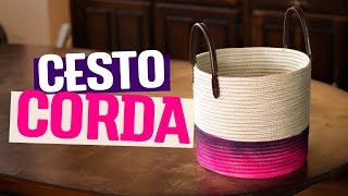 DIY  CESTO DE CORDA [upl. by Reave]