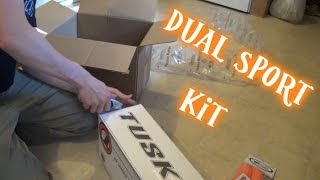 Unboxing my KTM 300XCWs Tusk dual sport kit [upl. by Horvitz]