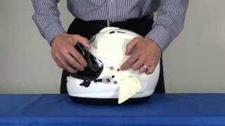 How To Remove amp Install The Arai RX7V Visor [upl. by Cirederf780]