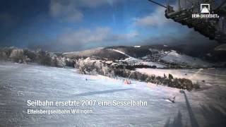 Skigebiet Willingen Fahrt mit der Ettelsbergseilbahn [upl. by Tellford]