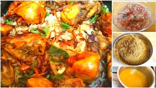 யமன் மந்தி பிரியாணி  mandi spiceMix recipe Yemeni mandi chickenMandi with salsa [upl. by Ikkim111]