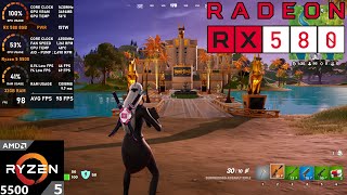 RX 580 8GB  Ryzen 5 5500  Fortnite Zero Build [upl. by Estele660]