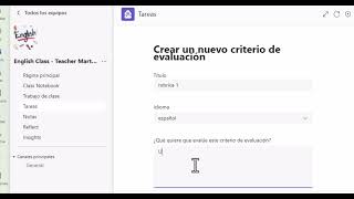 Crear tarea y rubrica en Teams [upl. by Gawain]