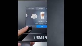 Siemens EQ700 Fully automatic coffee machine iSelect Display [upl. by Winifield]