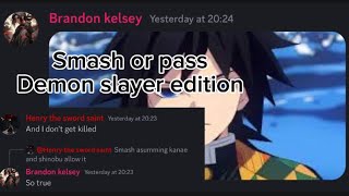 Demon slayer smash or pass with YouTubers [upl. by Pedersen378]