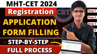 MHTCET 2024  Application Form Filling Step by Step Process  Registration of MHTCET Exam [upl. by Conyers553]