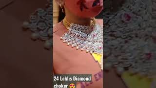 24 lakhs diamond choker 😍 [upl. by Luthanen]