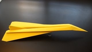 How to Make a Concorde Origami Paper Plane tutorial [upl. by Zwick]