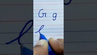 Letter GBeginners handwriting practiceCursive WritingCalligraphy [upl. by Ahsier]