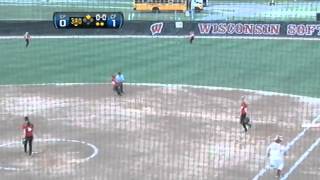 11 Kayla Bowe of Chippewa Falls with an RBI double at 2012 WIAA Softball Div 1 Final [upl. by Pisano322]