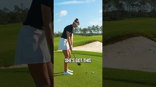 Nelly Korda INSANE chip shot with a 6WOOD [upl. by Ydac]