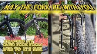 DIY6  How to change rigid fork from 29er PASAK TO 275 MOSSO pasak mosso rigidfork [upl. by Charpentier386]