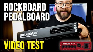 Rockboard Pedalboard Patchbay amp Power LT XL Video Test [upl. by Eduino]