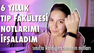 TIP FAKÜLTESİ NOTLARIM  sınıfta kalma hikayem  TAKTİK İÇERİR [upl. by Sarchet]