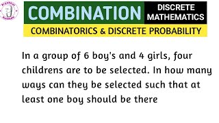 Combinations  Combinations in discrete mathematics  combinatorics discrete mathematics [upl. by Leavelle]