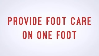 Provide Foot Care on One Foot  CNA skill video  AAMT [upl. by Ardnuahs483]