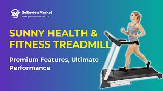 Sunny Health amp Fitness Treadmill Premium Features Ultimate Performance [upl. by Bullard519]