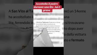 Pordenone  accoltella il padre durante una lite cronaca perte attualità neiperte news [upl. by Bigelow692]