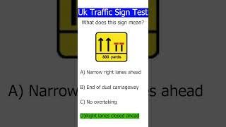 UK Traffic Sign Theory Test Part 4 uk drivinglicense [upl. by Enyaz]