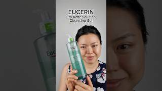 1Minute Review Eucerin Pro Acne Solution Cleansing Gel acnecare acnetreatment skincarereview [upl. by Lindsy]